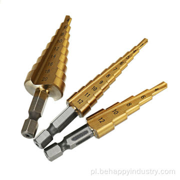 3PCS Hex HEX HSS Titanium Coated Drill